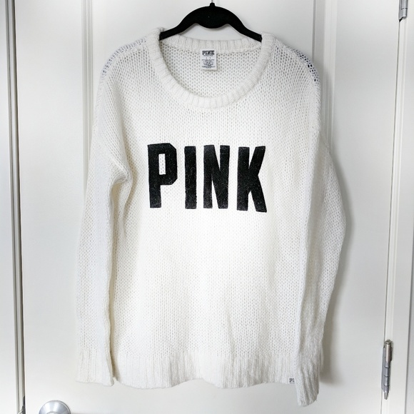 PINK Victoria's Secret Sweaters - ⭐Mohair VS PINK Soft Knit Applique Sweater